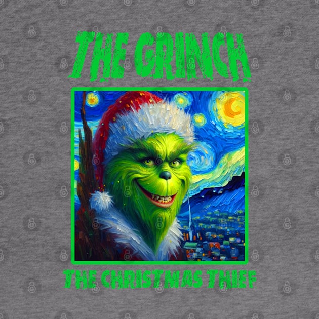 The Grinch in strarry night by FUN GOGH